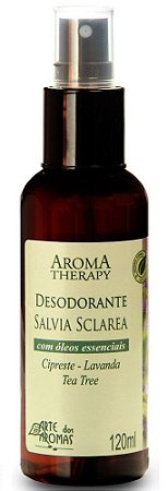 Arte dos Aromas Desodorante Natural Sálvia Spray 120ml