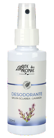 Arte dos Aromas Desodorante Natural Sálvia e Lavanda Spray 120ml