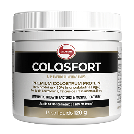 Vitafor Colosfort em Pó - Colostro c/ Imunoglobulinas, Peptídeos e Fatores de Crescimento 120g