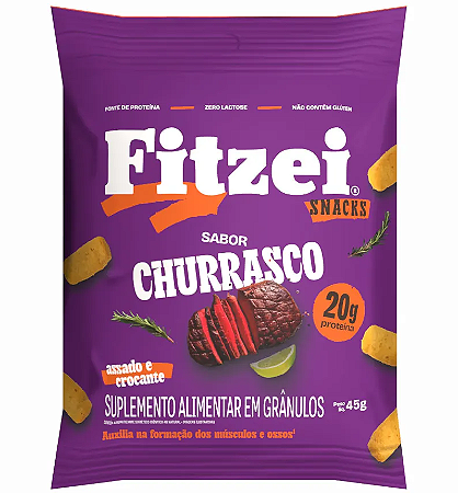 Vitafor Fitzei Snack Proteico - Sabor Churrasco 45g