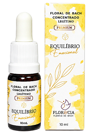 Flor & Cia Floral de Bach Concentrado Equilíbrio Emocional 10ml