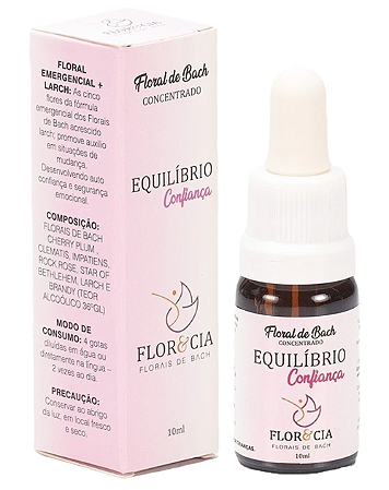 Flor & Cia Floral de Bach Concentrado Equilíbrio Confiança 10ml