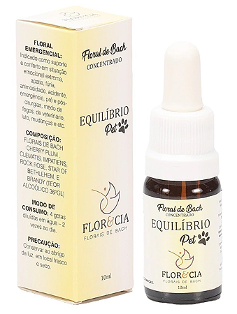 Flor & Cia Floral de Bach Concentrado Equilíbrio PET 10ml