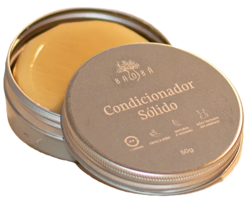 Baobá Condicionador Sólido Para Todos os Tipos de Cabelos 50g