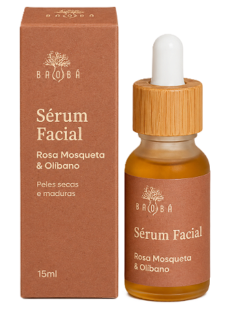 Baobá Sérum Facial Peles Secas e Maduras com Rosa Mosqueta e Olíbano 30ml