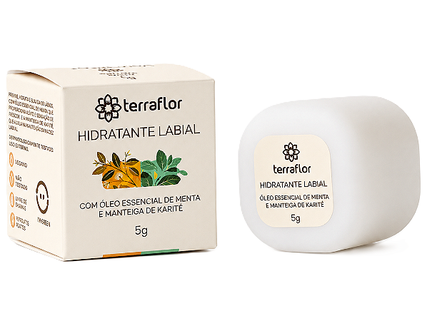 Terra Flor Hidratante Labial Menta e Karité 5g