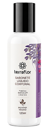 Terra Flor Sabonete Líquido Corporal com Lavanda e Gerânio 120ml