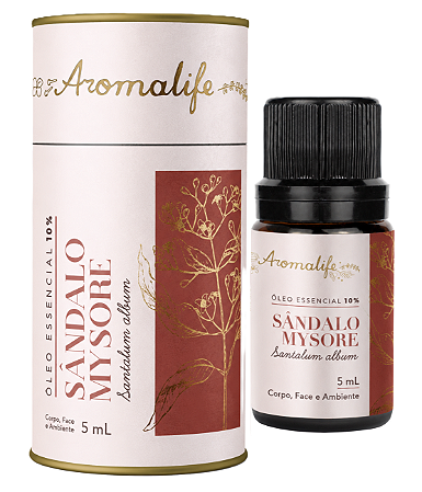 Aromalife Óleo Essencial de Sândalo Mysore Diluído 10% 5ml
