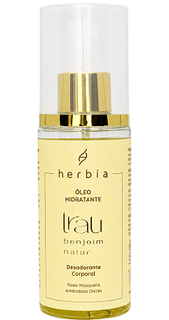 Herbia Óleo Hidratante Desodorante Corporal Trau Benjoim Natur 140ml