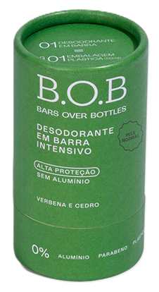 BOB Desodorante em Barra PELE NORMAL - Verbena e Cedro 50g [NOVO]