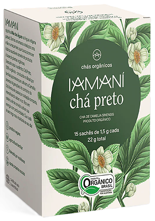 Iamaní Chá Preto Orgânico Caixa 15 Sachês