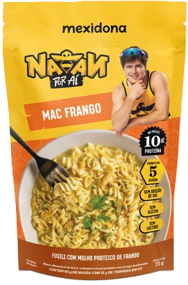 Mexidona & Natan Por Aí Mac Frango - Fusili com Molho Proteico de Frango 75g