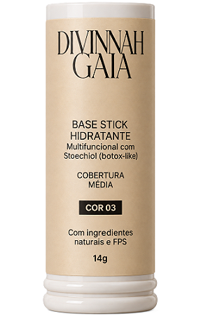 Divinnah Gaia Base Stick Hidratante - Cor #3 14g