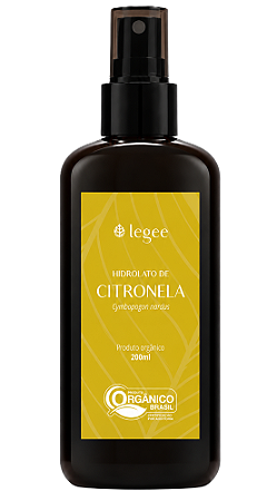 Legee Hidrolato de Citronela Orgânico 200ml
