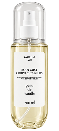 Parfum Lab Body Mist Corpo & Cabelo - Peau de Vanille 200ml