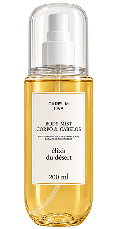 Parfum Lab Body Mist Corpo & Cabelo - Elixir du Desert 200ml