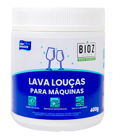Bioz Lava Louças em Pó Para Máquinas 400g