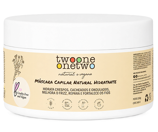 Twoone Onetwo Máscara Capilar Hidratante Cachos Terapia 200g