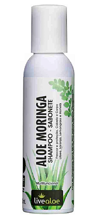 Livealoe Aloe Moringa Shampoo e Sabonete Líquido Multifuncional 120ml