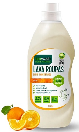Biowash Lava Roupas Natural Citrus 1L