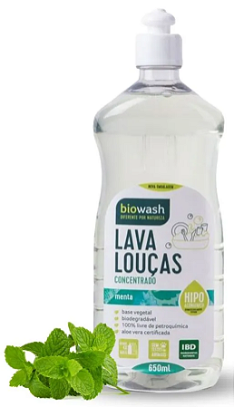 Biowash Lava Louças Concentrado Natural Menta