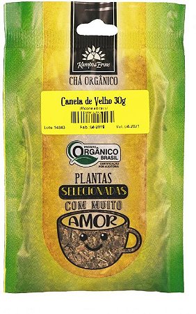 Kampo de Ervas Canela de Velho Orgânica Fracionada 30g
