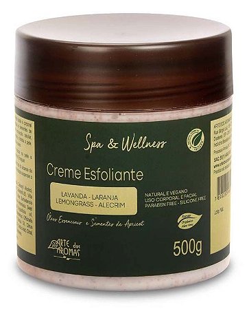 Arte dos Aromas Creme Esfoliante Corporal e Facial Apricot 500g