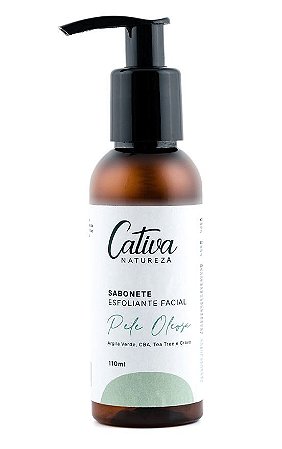 Cativa Natureza Pele Oleosa Sabonete Líquido Esfoliante Facial 110ml