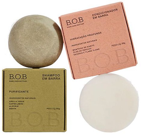 BOB Dupla Antiqueda - Shampoo Purificante + Condicionador Hidratação Profunda