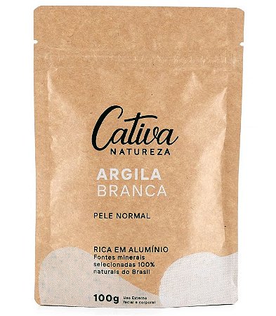 Cativa Natureza Argila Branca 100g