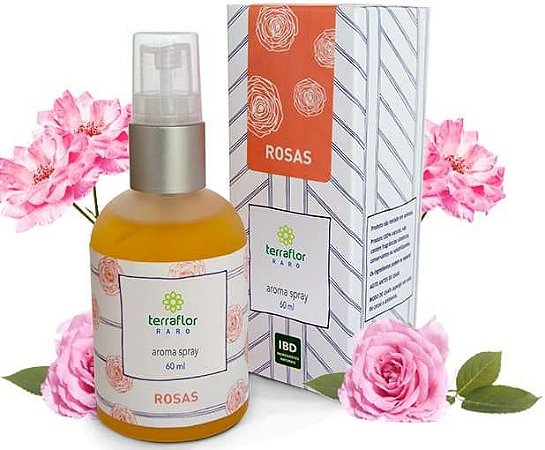 Terra Flor Aroma Spray Rosas - Perfume Natural 60ml