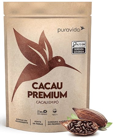 Puravida Cacau Premium em Pó 250g
