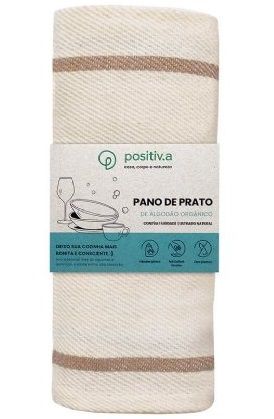 Positiv.a Pano de Prato Orgânico Listrado 1un