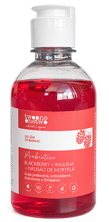 Twoone Onetwo Geleia de Banho Rosto e Corpo Blackberry, Inulina e Hortelã 250ml