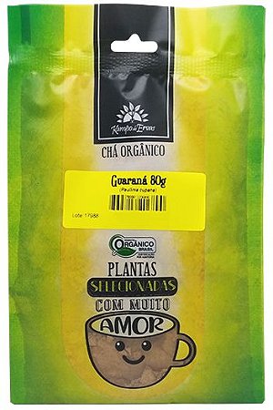 Kampo de Ervas Guaraná em Pó Orgânico Fracionado 80g