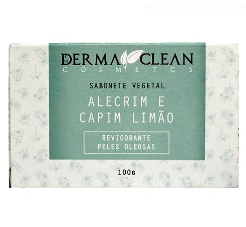 Derma Clean Sabonete Vegetal Alecrim e Capim Limão 100g