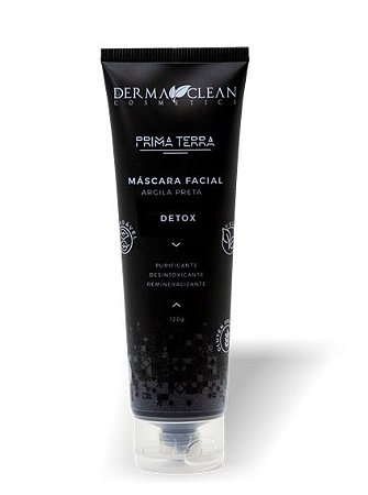 Derma Clean Máscara Facial Argila Preta - Detox 120g