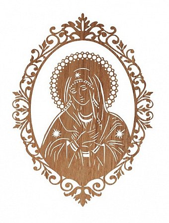 Mandala Decoração Nossa Senhora Aparecida Mdf 3mm