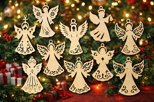 Enfeites de Natal em MDF – Modelos Exclusivos para Árvore