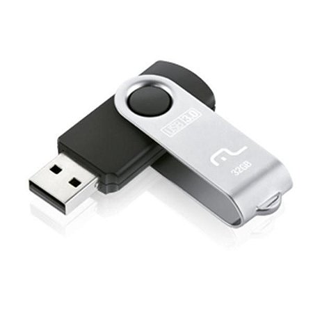 Pen Drive 3.0 Preto 32 GB PD989 Multilaser