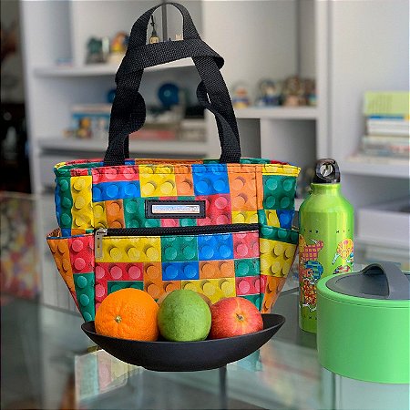 Bolsa Térmica estampa Lego Fit - Patrícia Henriques - Bolsa térmica - - Patricia  Henriques