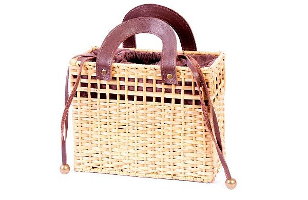 Bolsa BAÚ em vime PALHA