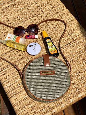 Bolsa Redonda Nude Tela