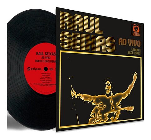 Lp Raul Seixas Ao Vivo - Único E Exclusivo 180g Polysom Novo