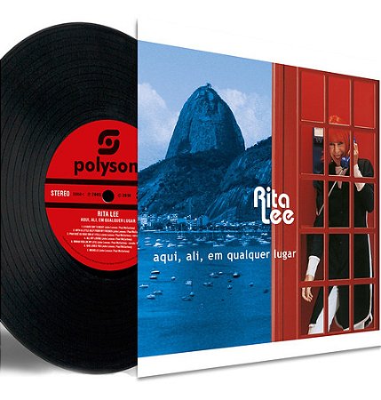 Disco de Vinil Lp Rita Lee Aqui Ali Em Qualquer Lugar Polysom Lacrado
