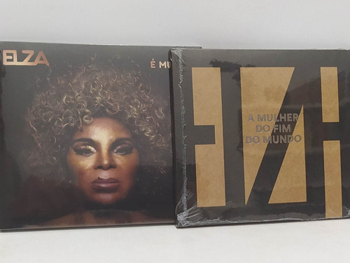 Cd Elza Soares A Mulher Do Fim Do Mundo +Deus É Mulher 2 Cds