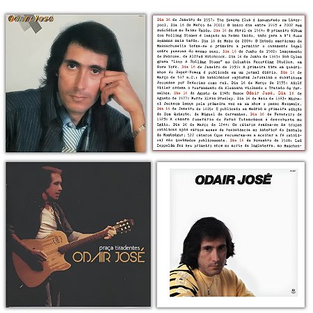 Kit Cd Odair José 1986/1987/Praça Tiradentes/Dia 16- lacrado
