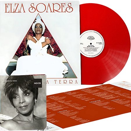 Lp Elza Soares Senhora da Terra Vinil Vermelho Opaco Noize