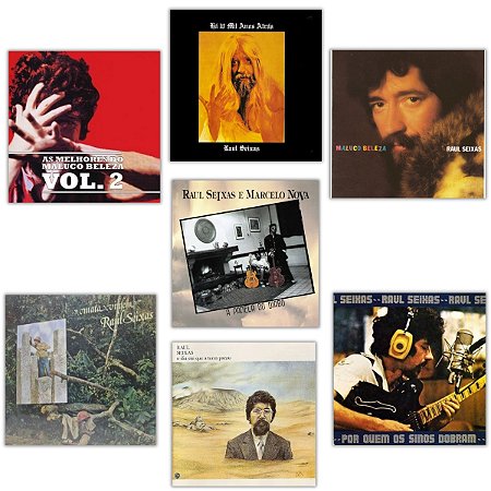 Kit Coleção 7 Cds Raul Seixas Novos e Lacrados