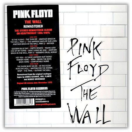 Lp Duplo Pink Floyd - The Wall - 180g Edição Remasterizada